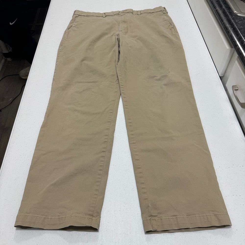 Gap Relaxed Fit Chinos Mens 38x34‎ Khaki Tan Straight Leg Cotton Twill Pants
